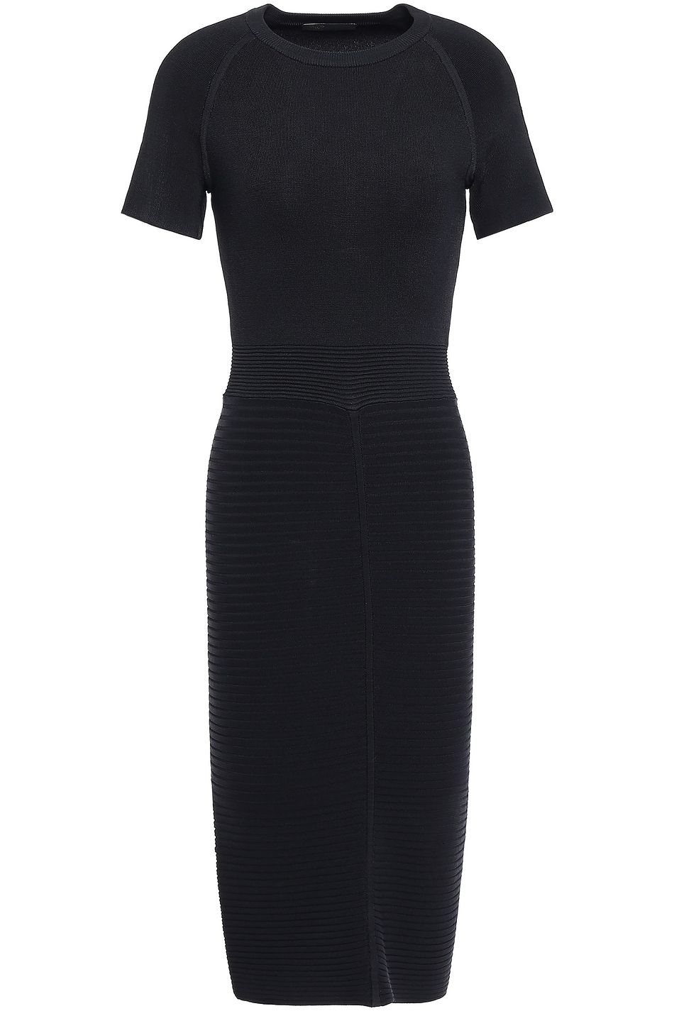 maje black knit dress