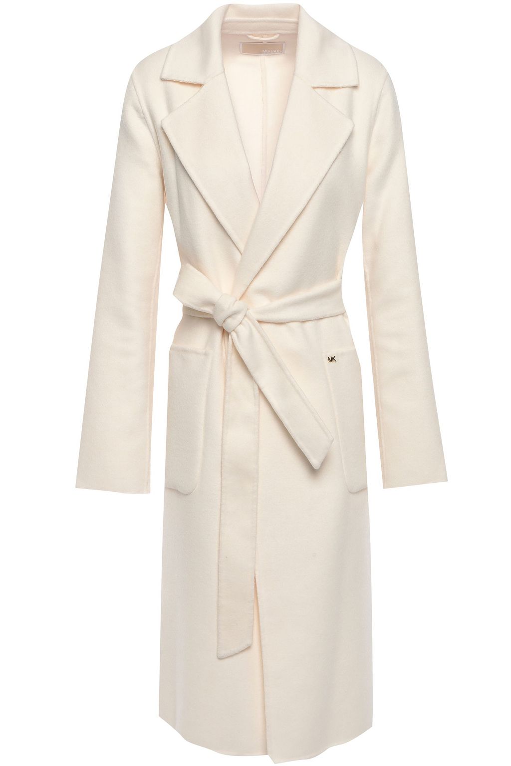 michael kors wool blend belted coat