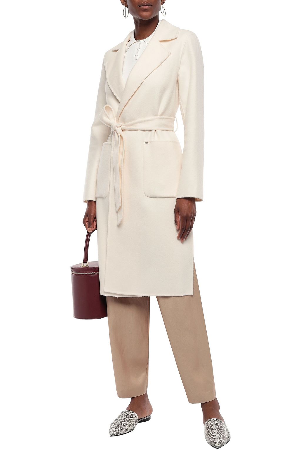 MICHAEL MICHAEL KORS Wool-blend brushed-felt trench coat
