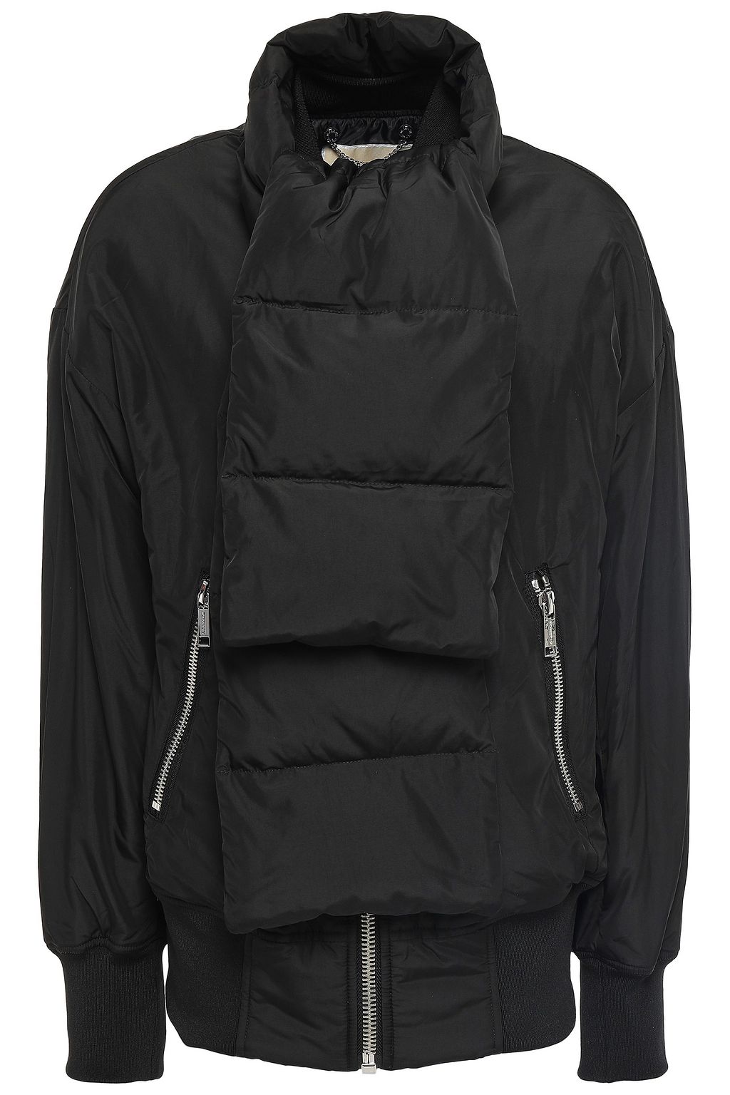 michael kors black padded coat