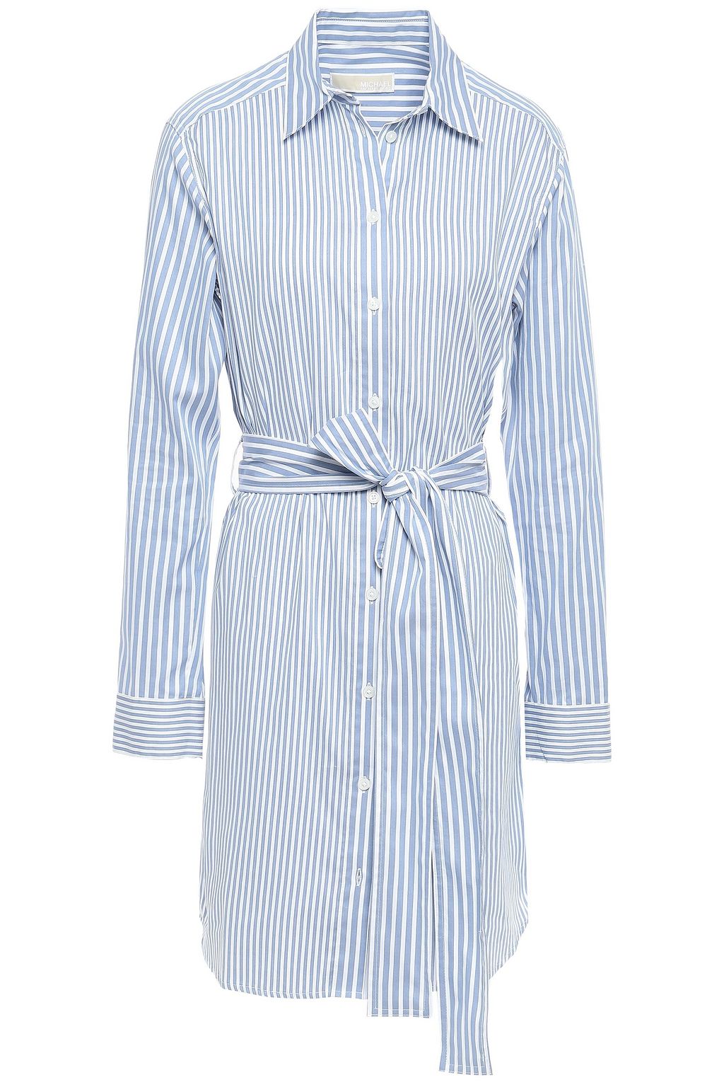 michael kors shirt dress blue