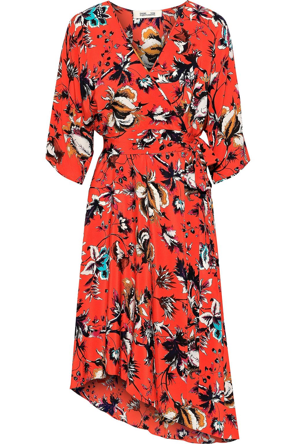 dvf eloise asymmetric dress