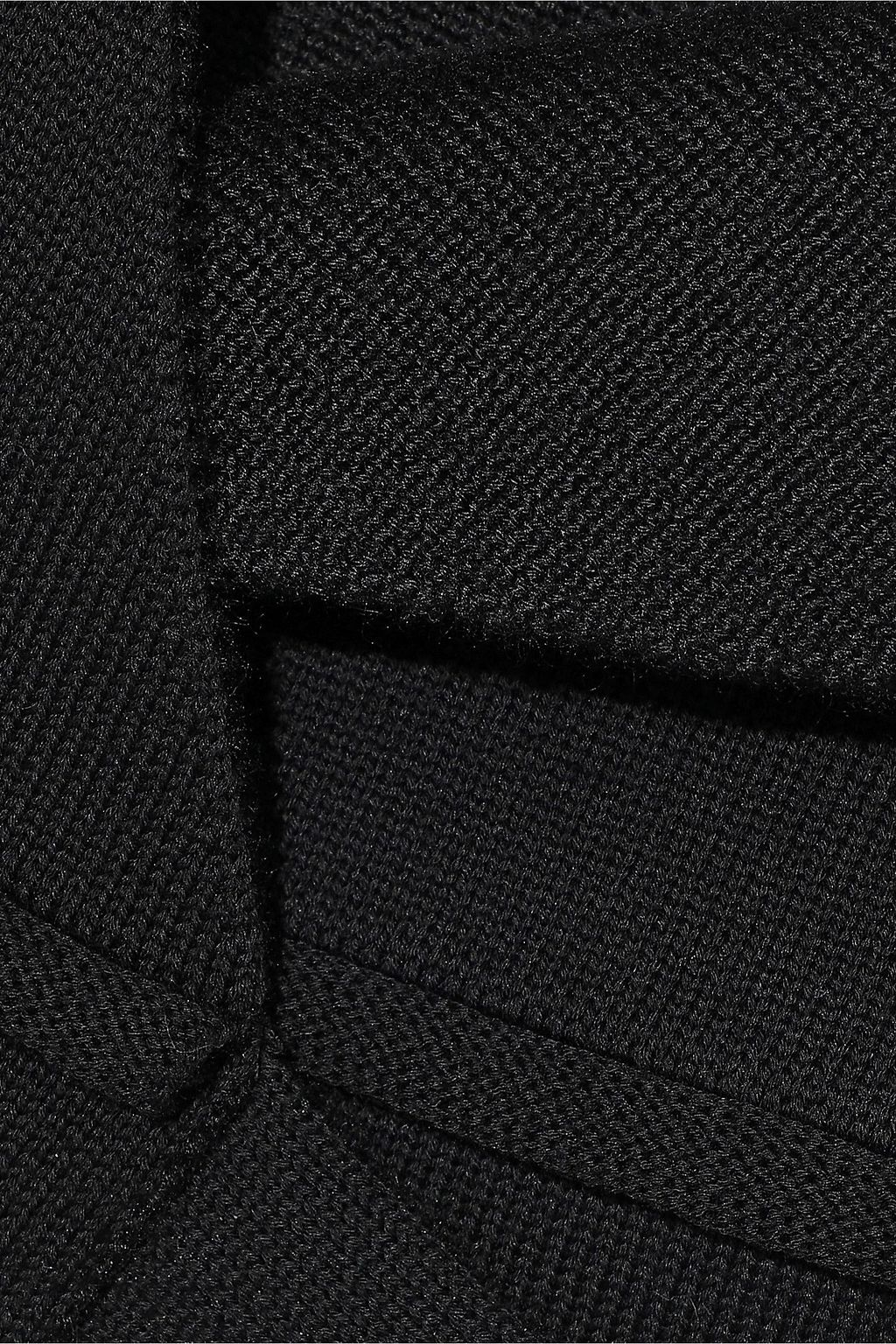 DRKSHDW BY RICK OWENS Cropped tie-front cotton-blend top