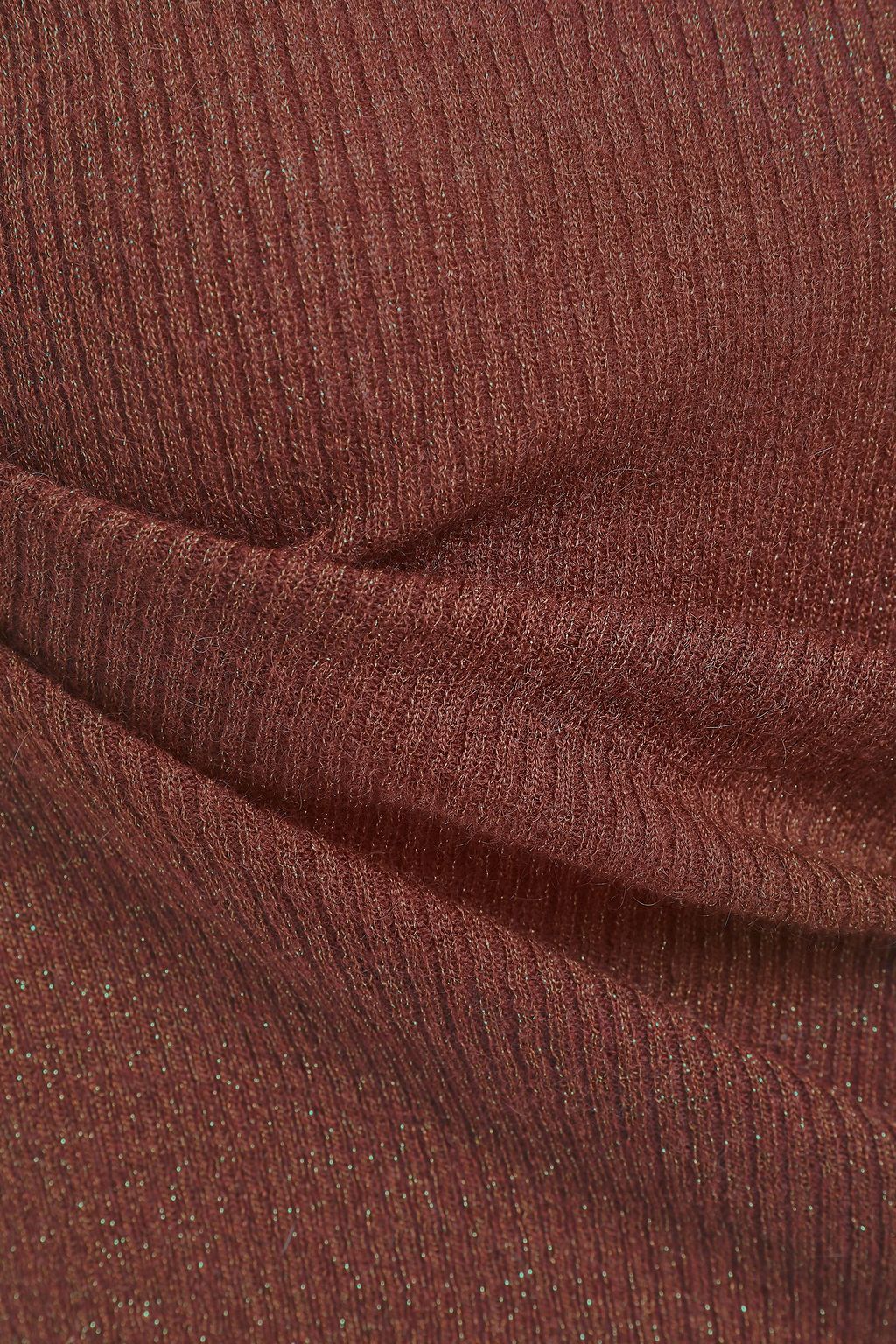BRUNELLO CUCINELLI Metallic ribbed-knit top