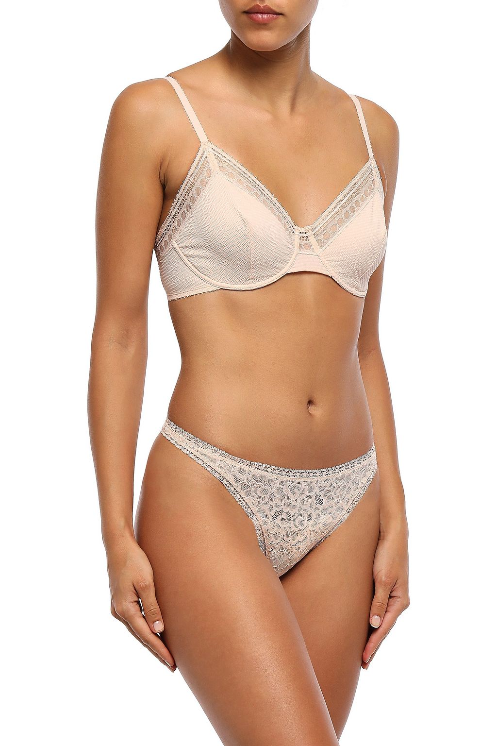 ERES Baci Salve stretch-corded lace low-rise thong