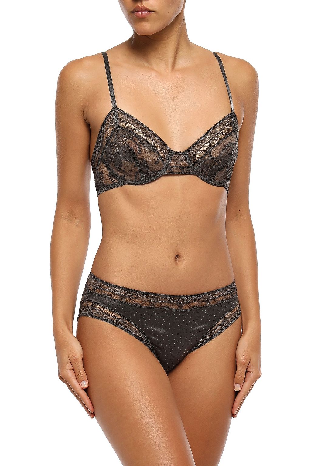 ERES Farniente Libellule stretch-Leavers lace underwired soft-cup bra