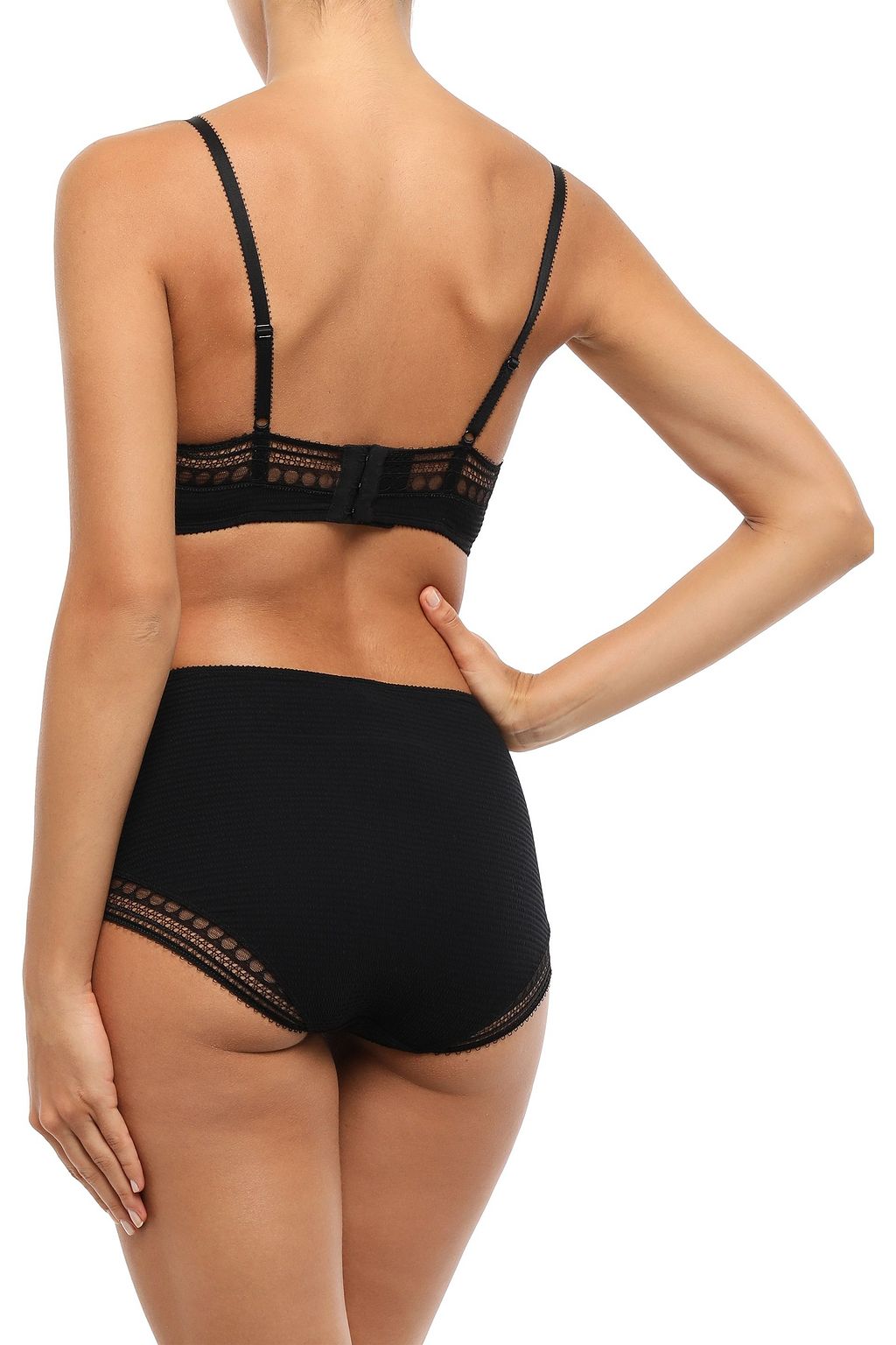 ERES Paroles Hip Hip Hip lace-trimmed stretch-cloqué bra