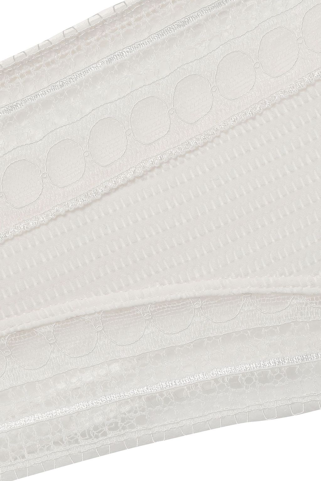 ERES Super Leavers lace-trimmed stretch-cloqué mid-rise thong