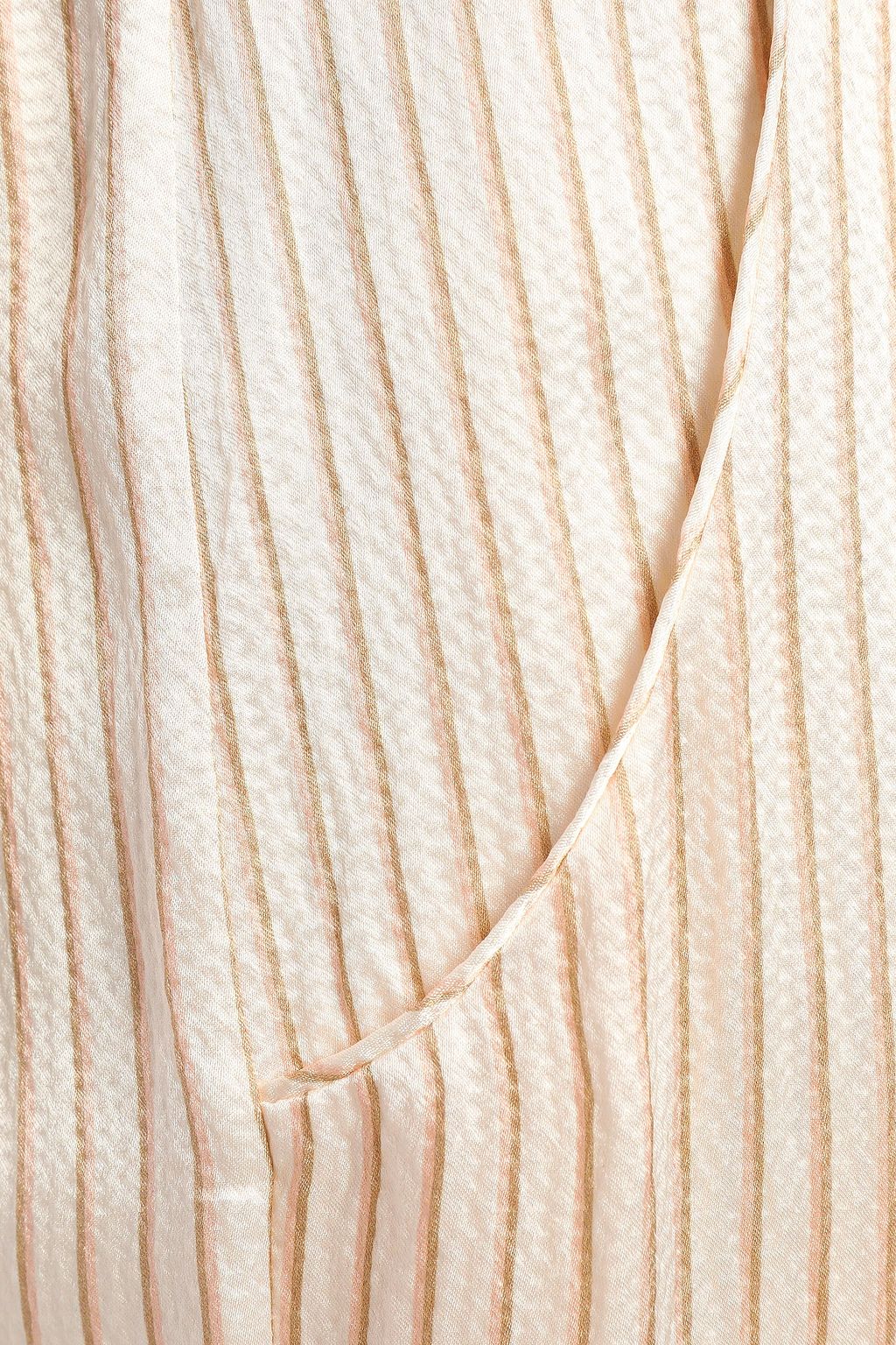 ERES Riga Amaretto hammered striped silk-satin pajama pants