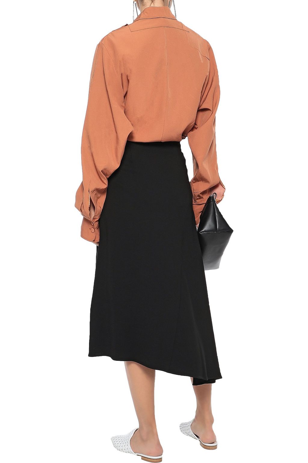 VINCE. Asymmetric crepe skirt