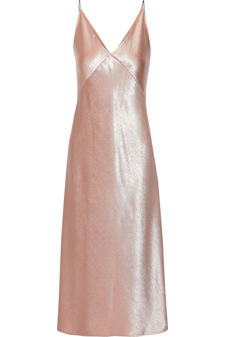 rose gold slip dress
