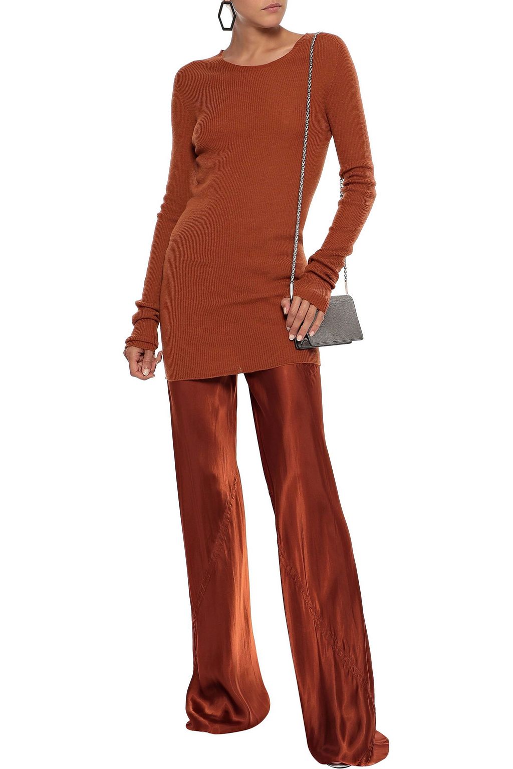 RICK OWENS Ribbed wool top