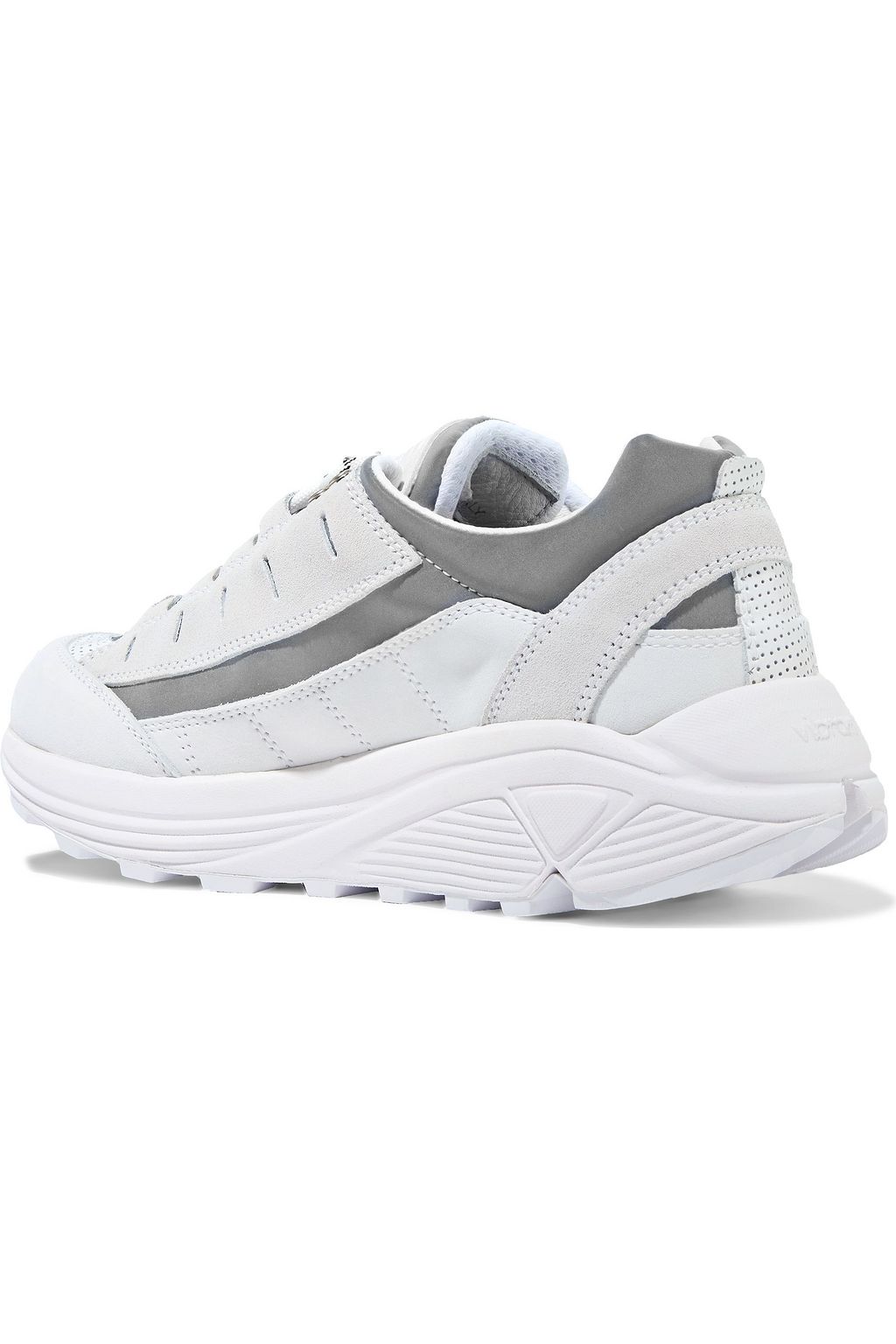 GANNI Iris suede, nubuck and shell sneakers