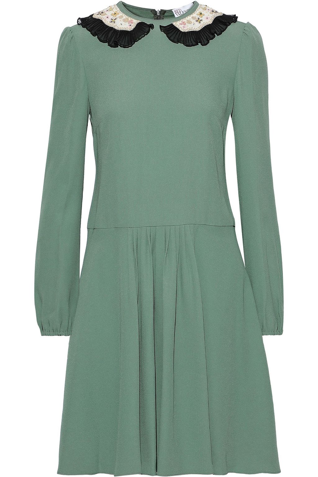 red valentino green dress