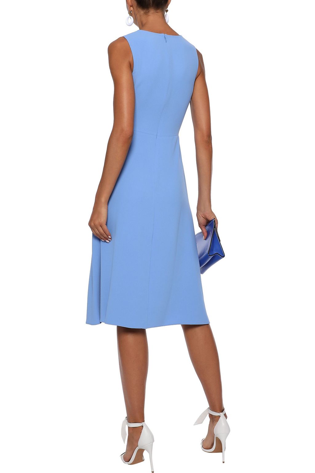 DIANE VON FURSTENBERG Addison draped two-tone crepe dress