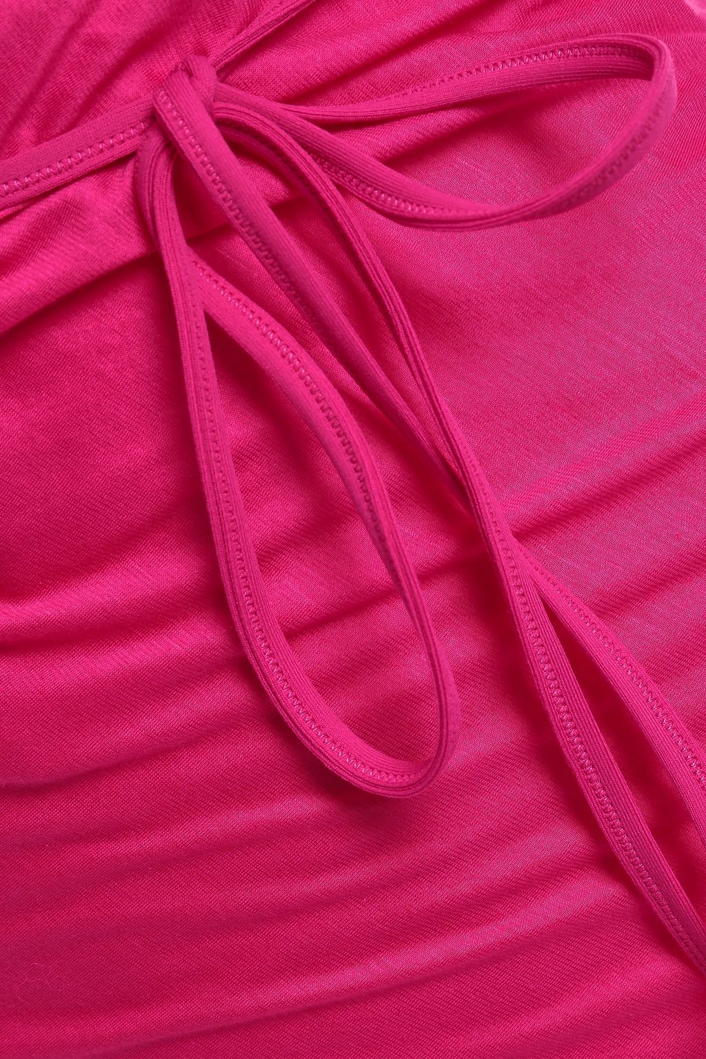 ERES Close Up Maximum braid-trimmed cotton-jersey pareo