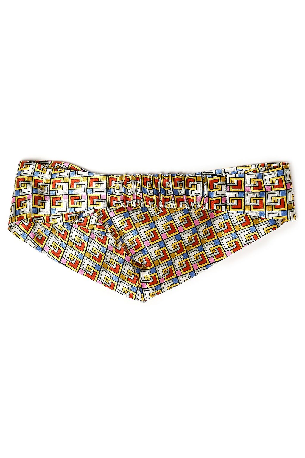 TORY BURCH Twisted printed silk-satin headband