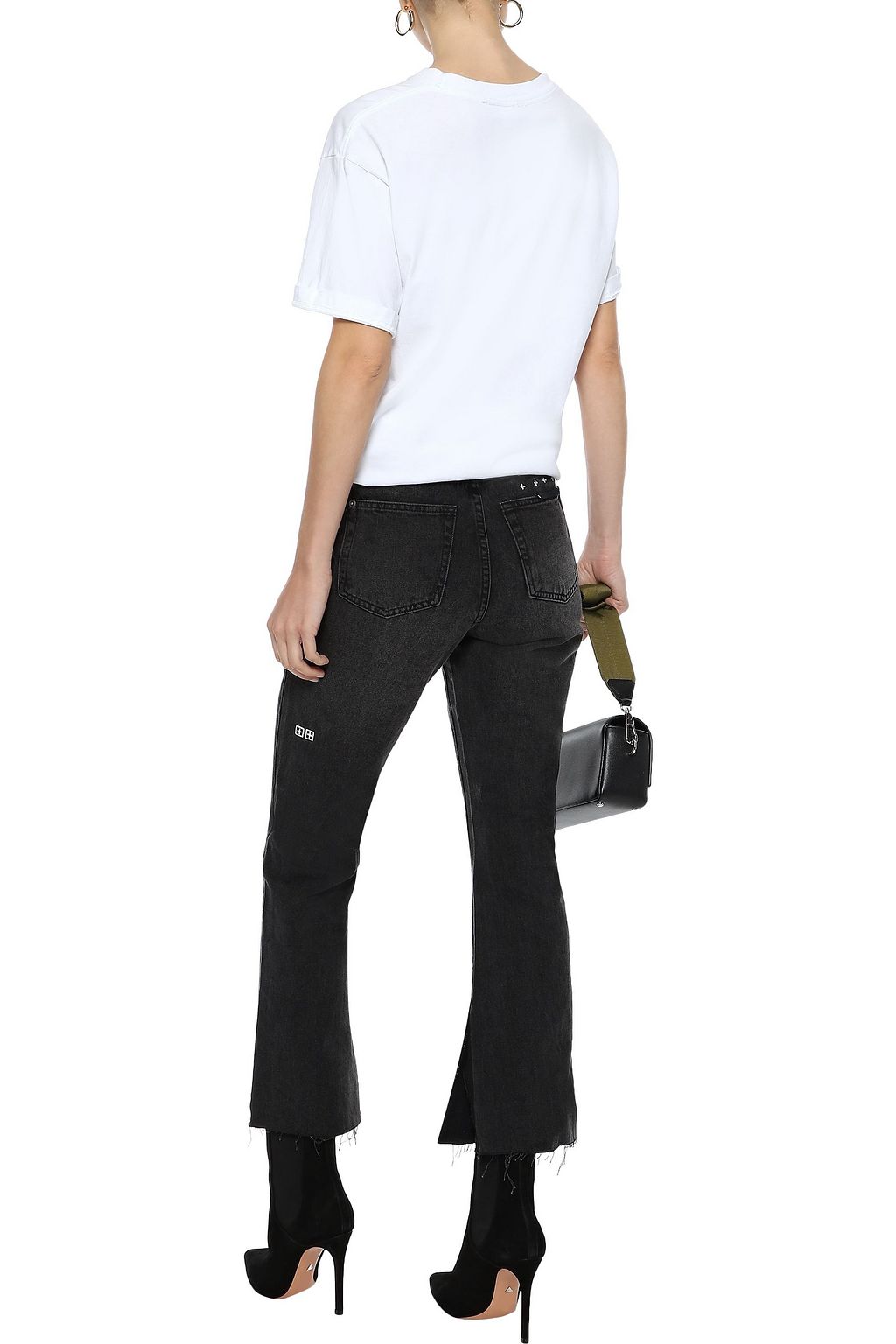 skinny kick flare jeans