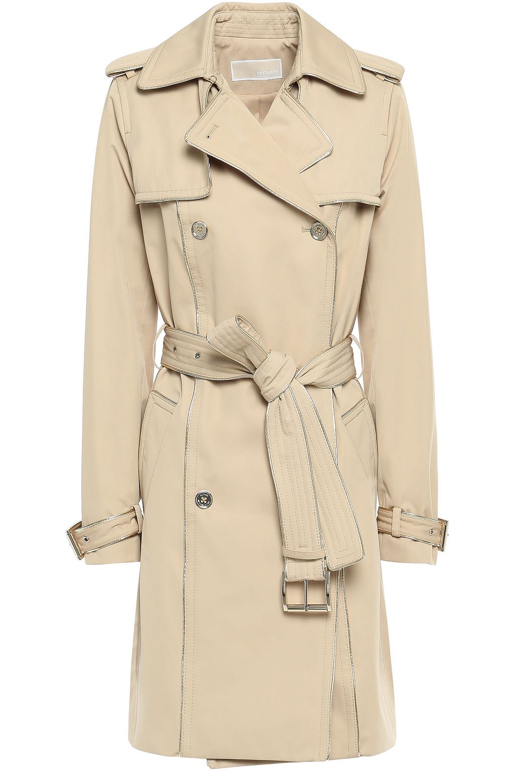 michael kors sateen trench coat