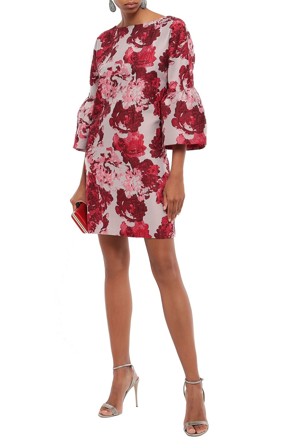 BADGLEY MISCHKA Brocade mini dress