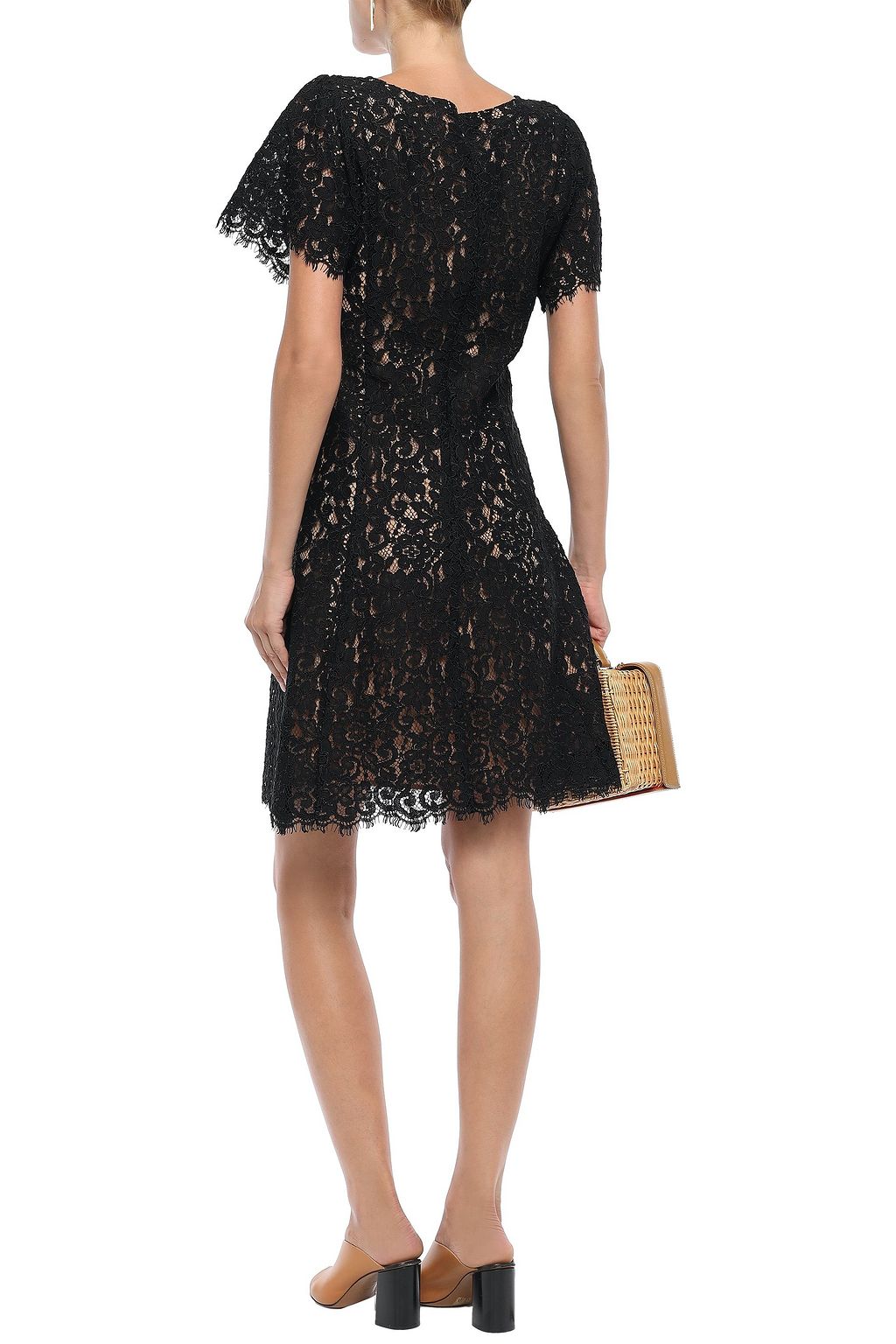 MICHAEL MICHAEL KORS Cotton-blend corded lace mini dress