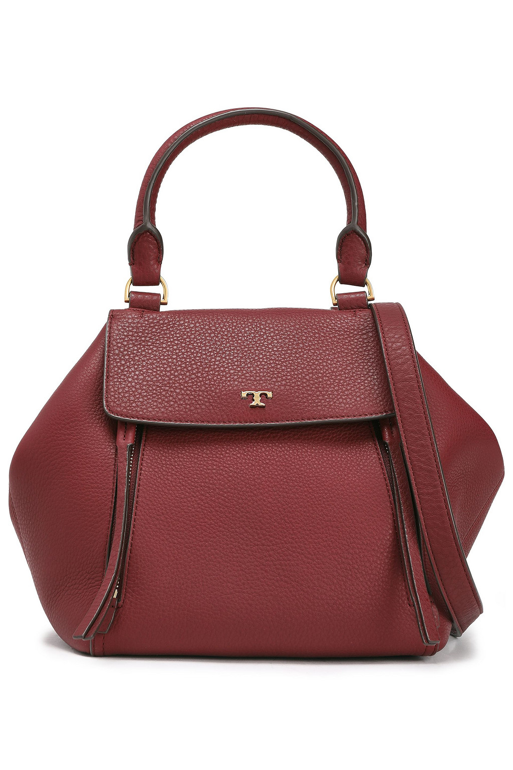 TORY BURCH Pebbled-leather shoulder bag