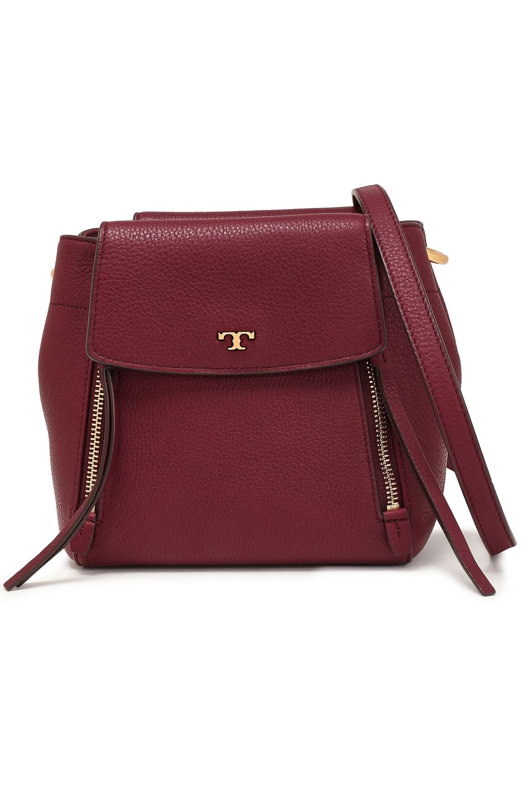 tory burch textured leather shoulder bag