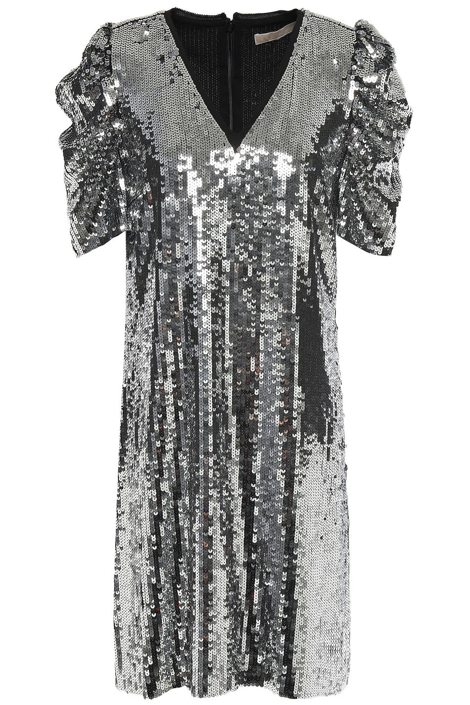 michael kors silver sequin dress