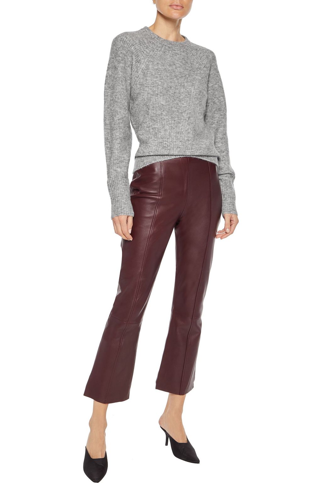 IRIS & INK Ola marled ribbed-knit sweater