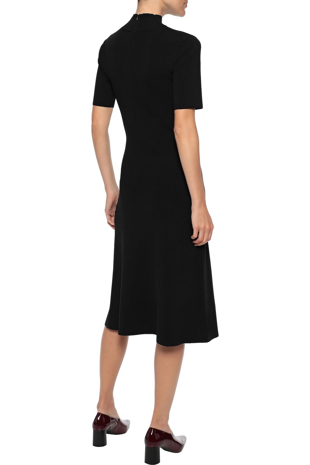 IRIS & INK Greta ribbed-knit turtleneck dress