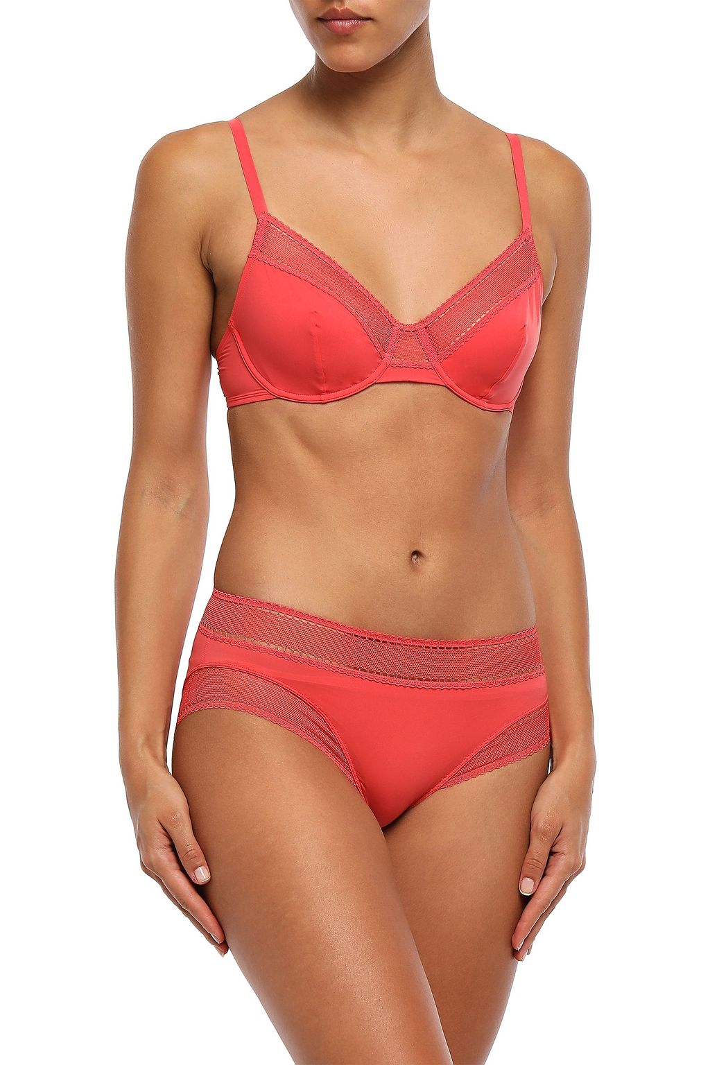 ERES Peau d'Ange Soyeuse mesh-trimmed stretch-jersey underwired soft-cup bra