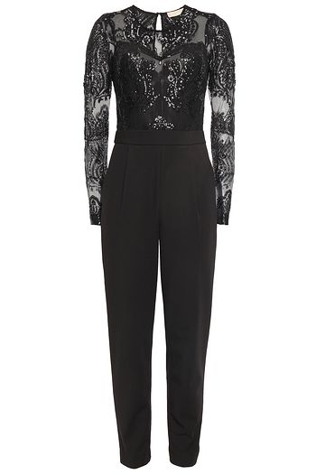 michael kors white lace jumpsuit