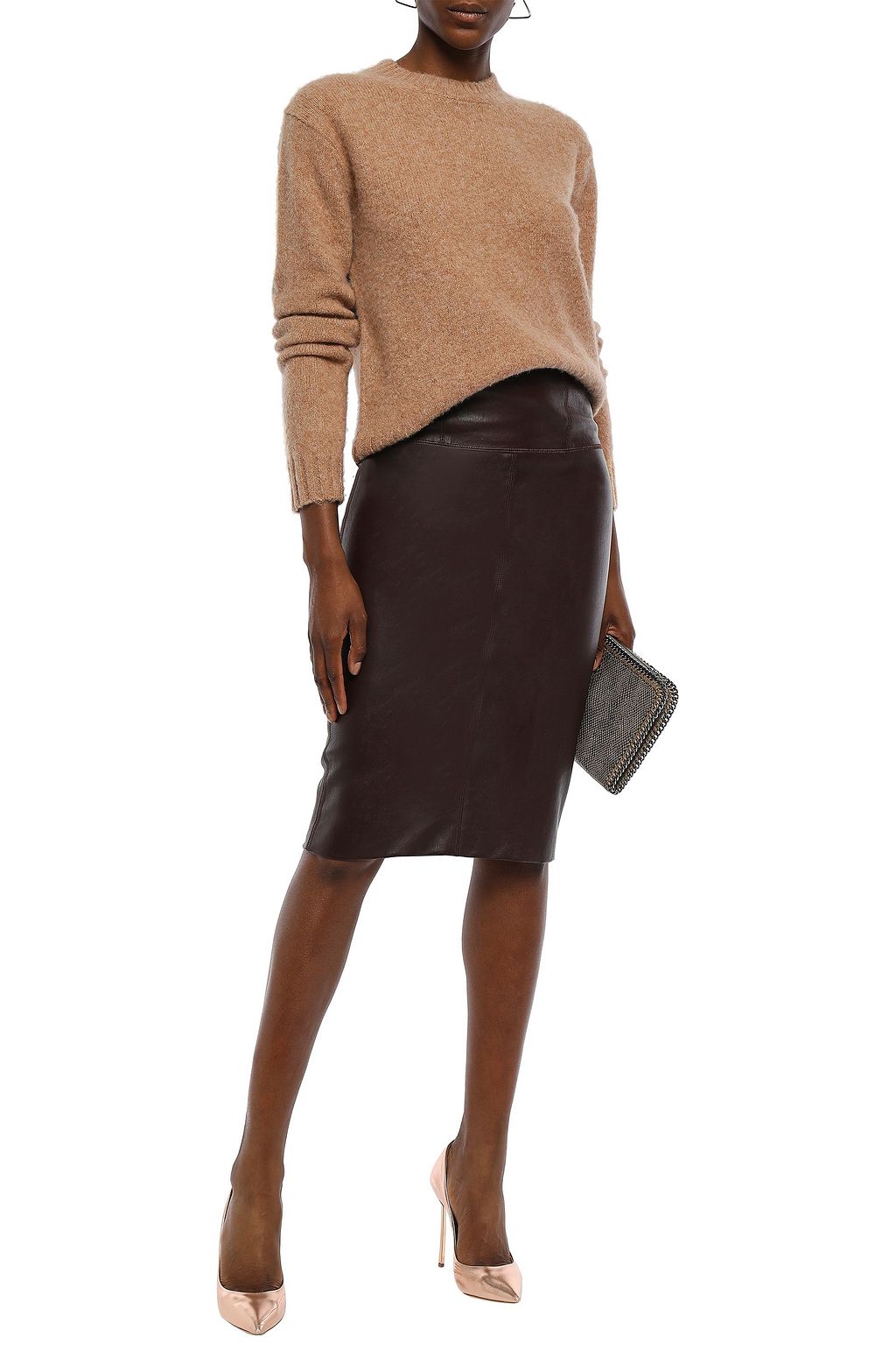 HELMUT LANG Brushed mélange knitted sweater