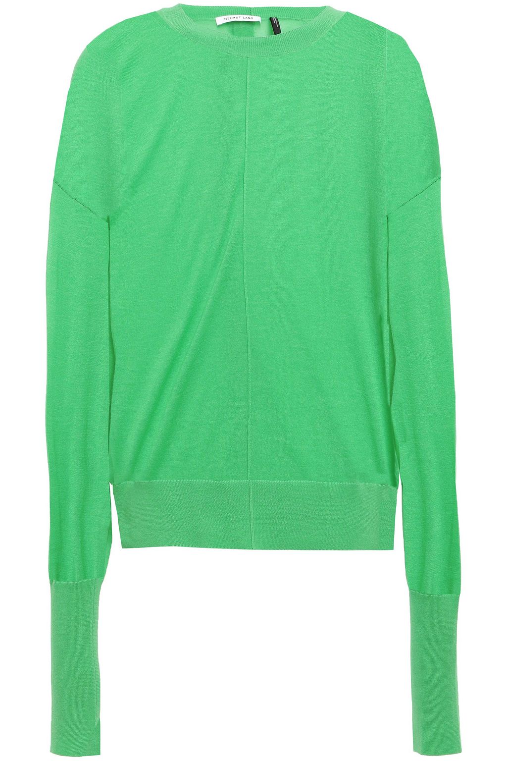 bright green sweater