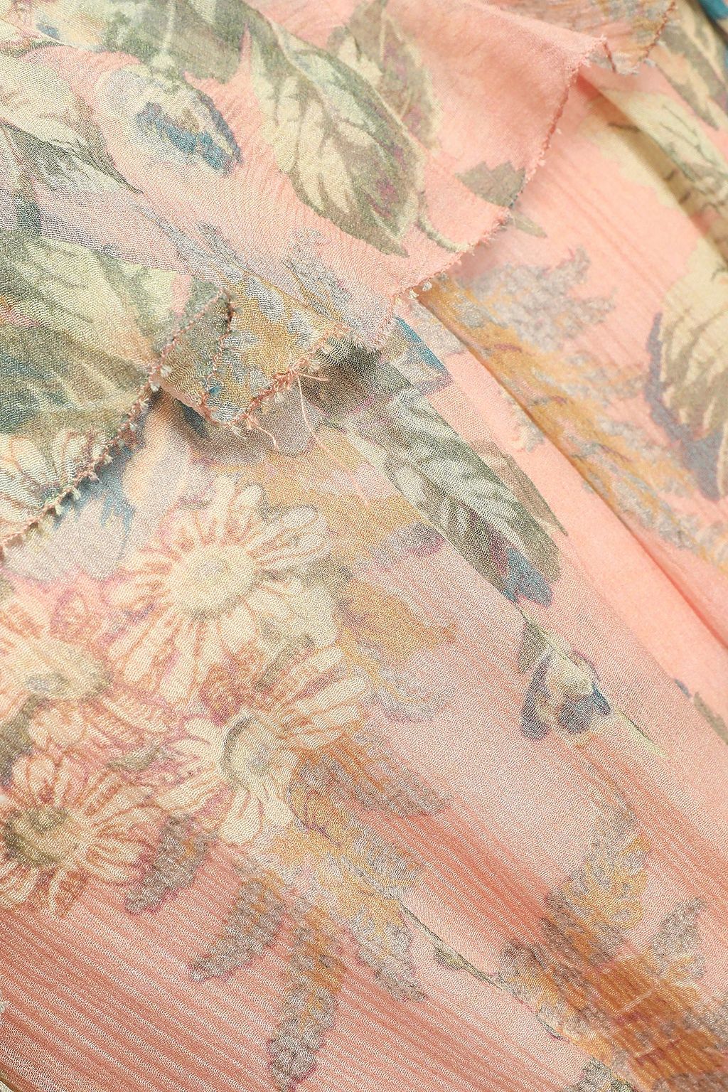 ZIMMERMANN Floral-print silk-georgette midi dress