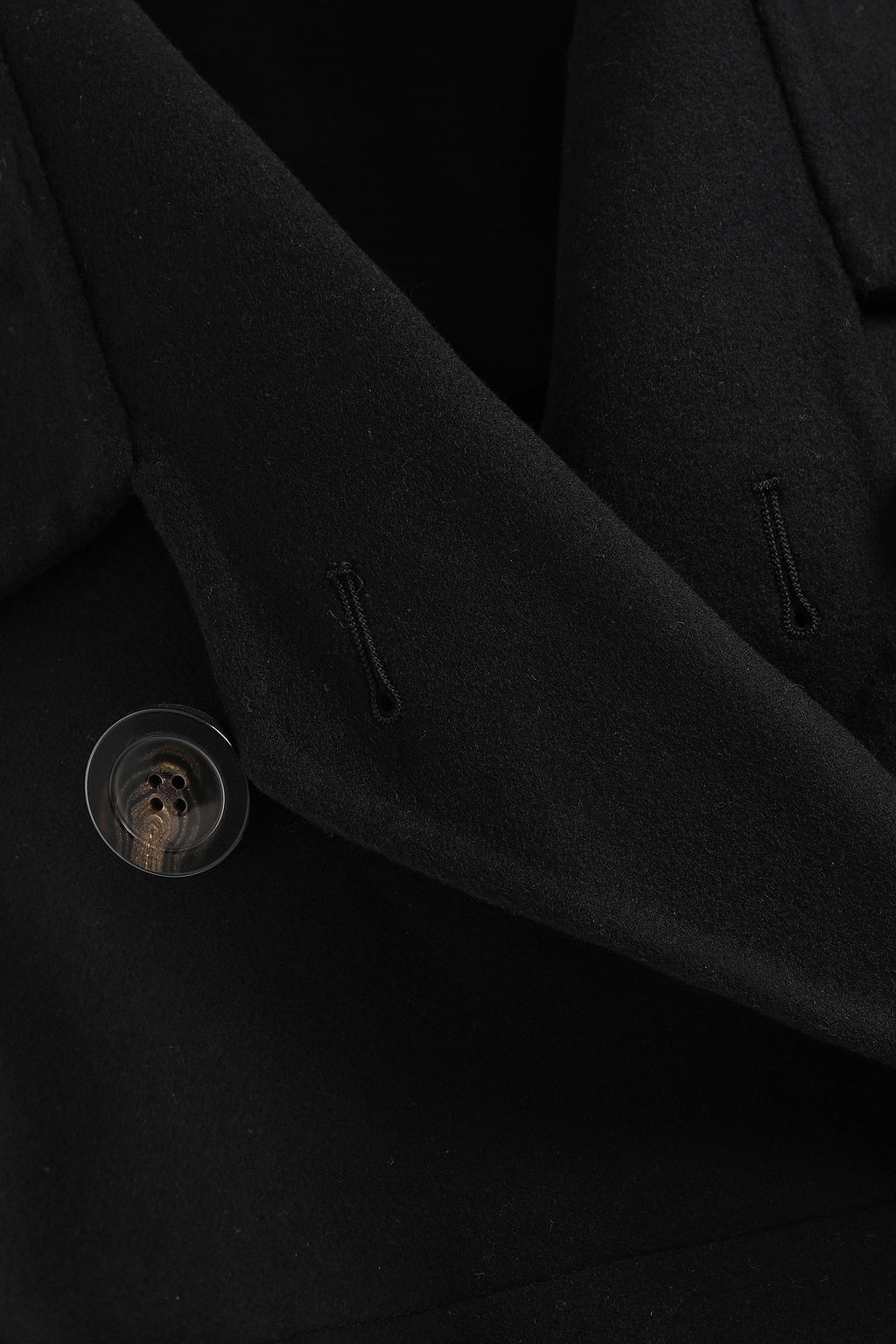 RICK OWENS Double-breasted wool-blend felt coat