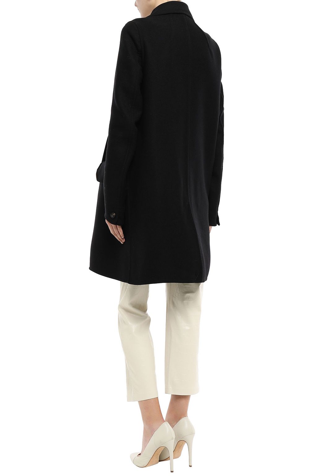 RICK OWENS Double-breasted wool-blend felt coat