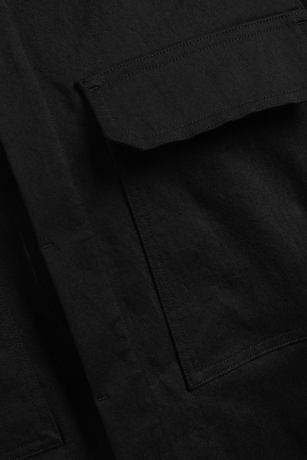 RICK OWENS Strap-detailed stretch-drill jacket