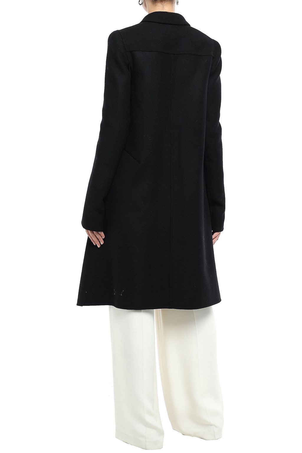 RICK OWENS Double-breasted wool-blend felt coat