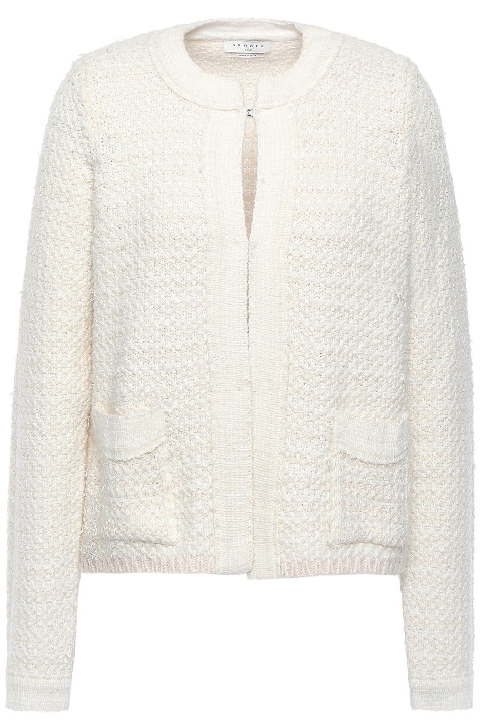 sandro tweed cardigan