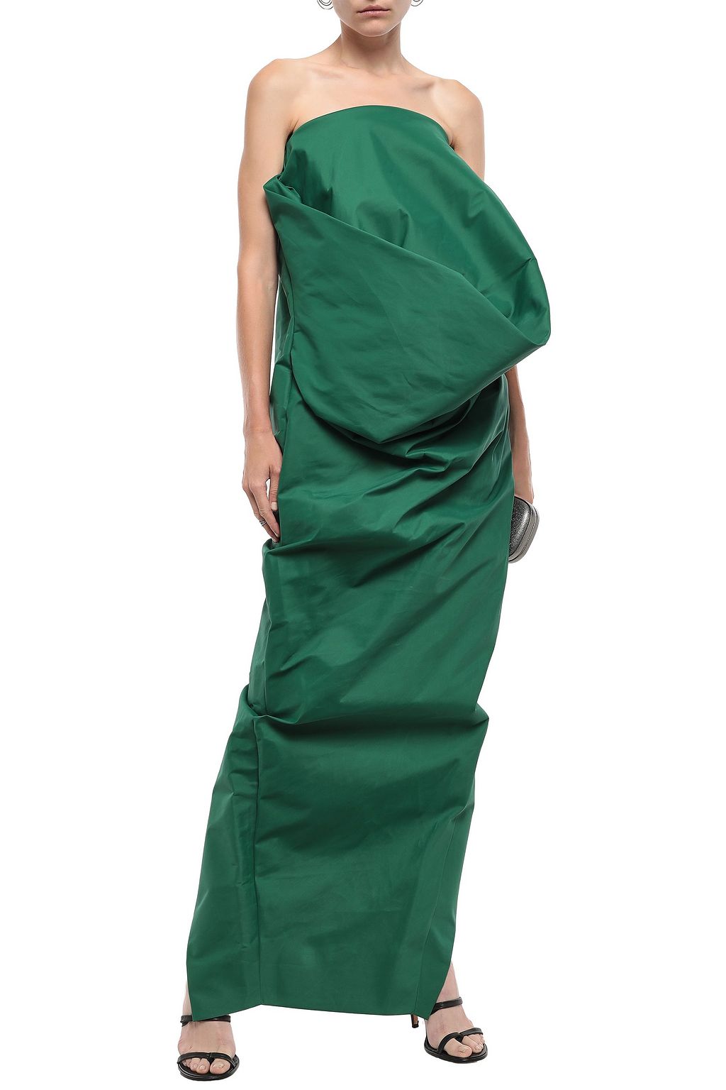 RICK OWENS Thayaht strapless draped shell gown