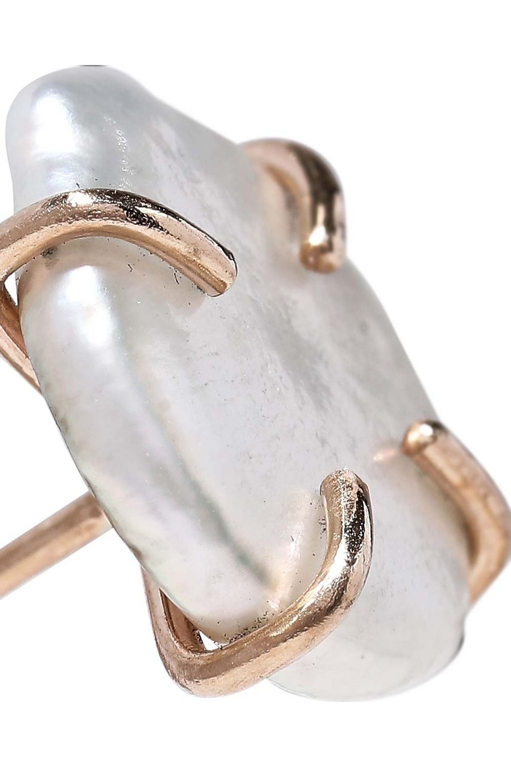 MELISSA JOY MANNING 14-karat gold pearl earrings