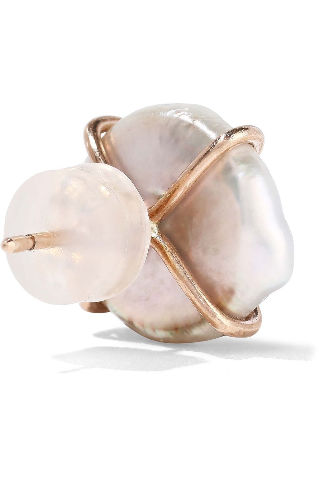 MELISSA JOY MANNING 14-karat gold pearl earrings