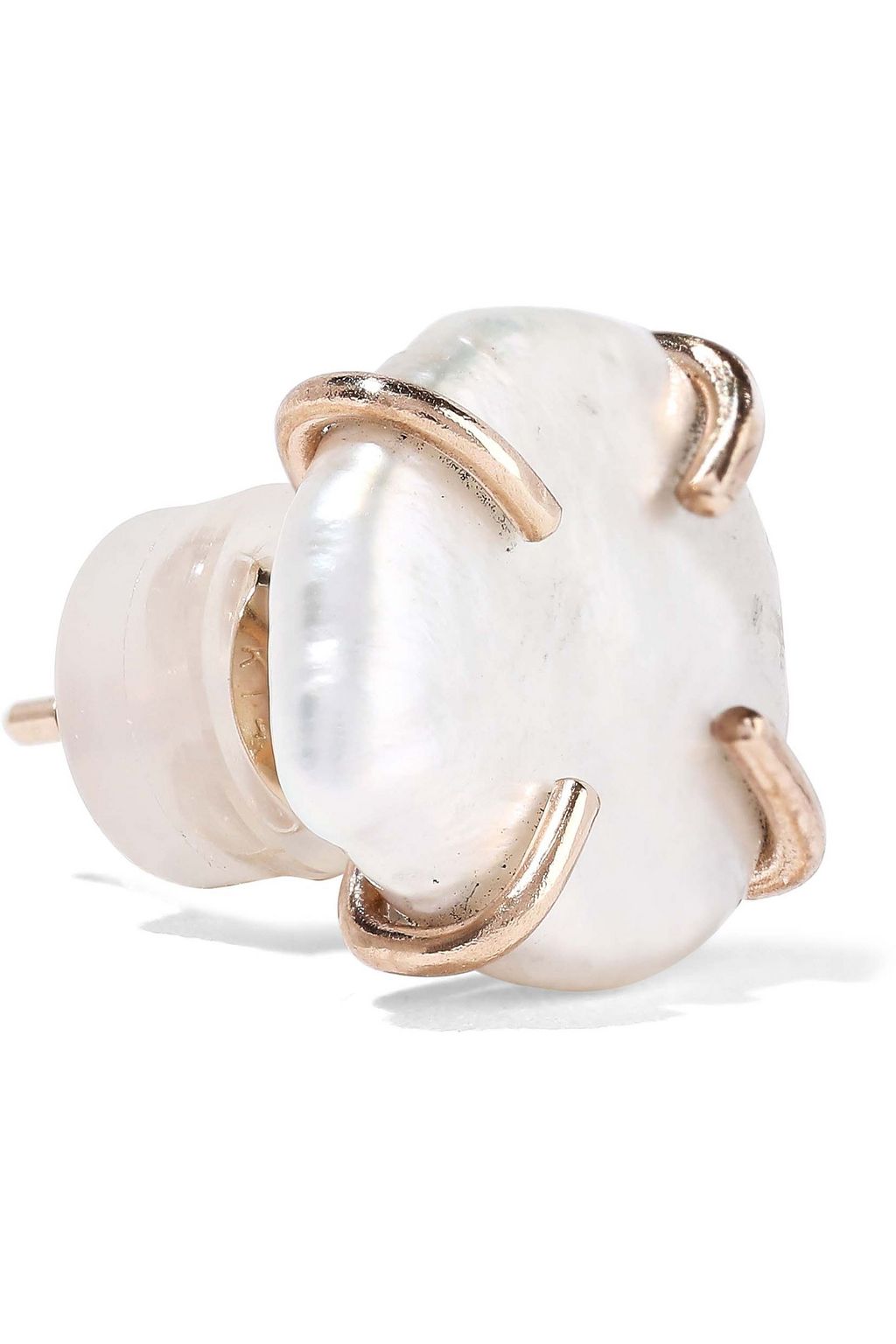 MELISSA JOY MANNING 14-karat gold pearl earrings