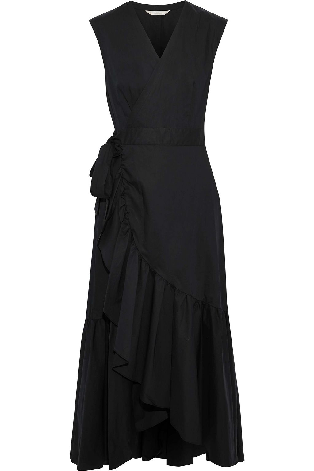 rebecca taylor poplin wrap dress