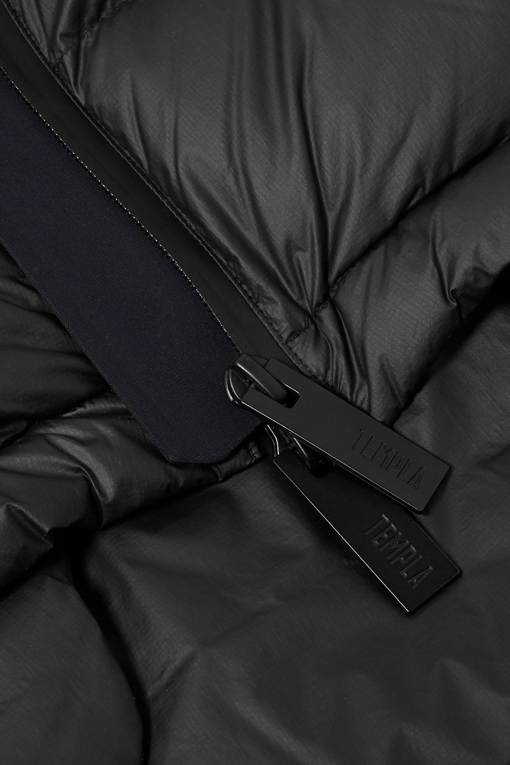 TEMPLA Quilted shell hooded down jacket