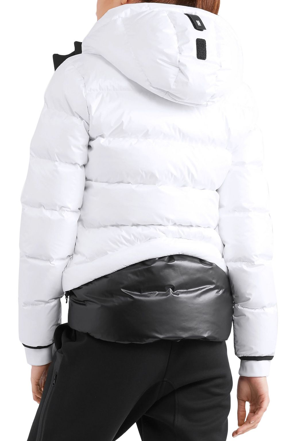 TEMPLA 10k Nano Gloss quilted shell hooded down jacket