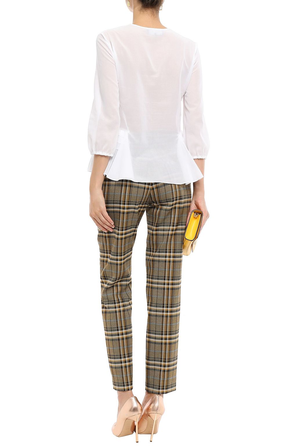ROCHAS Tiered cotton-mousseline blouse