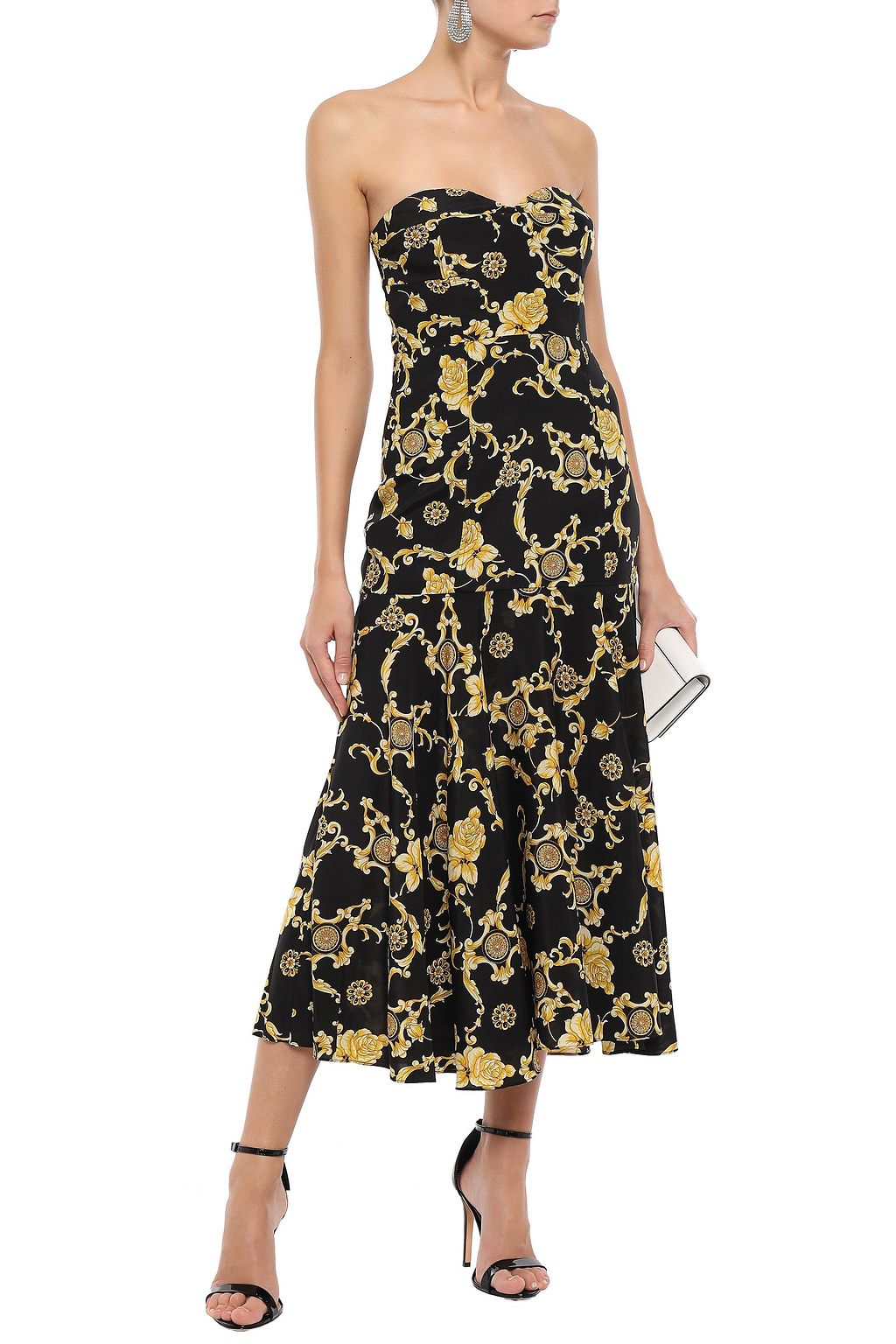 veronica beard strapless dress