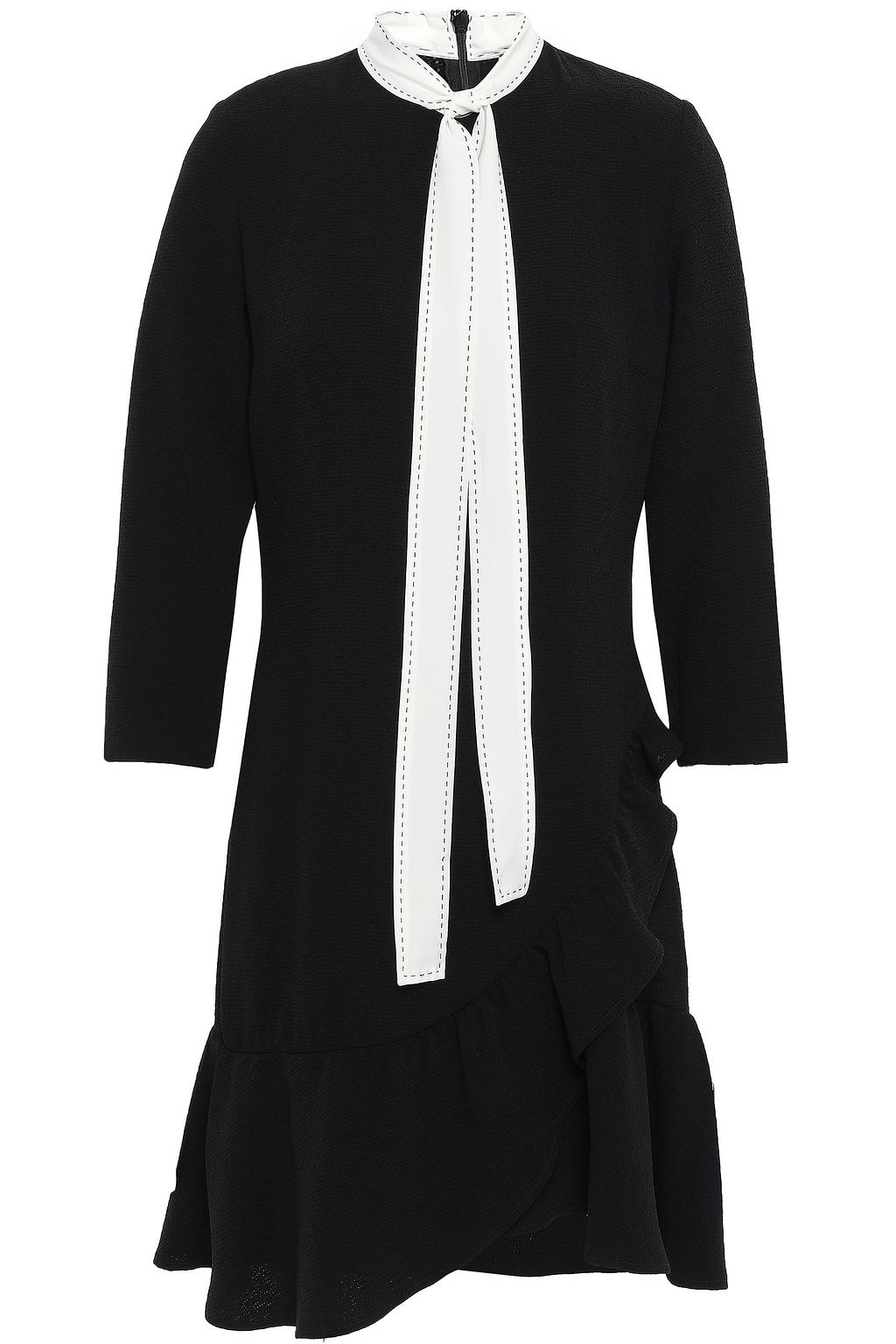 sandro tie neck dress
